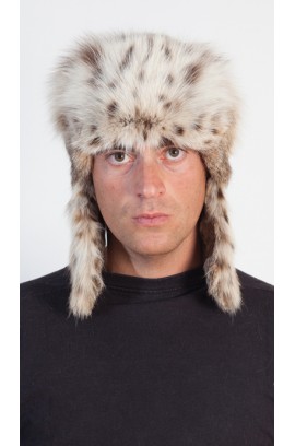 Lynx Fur Hat for men - Russian Style